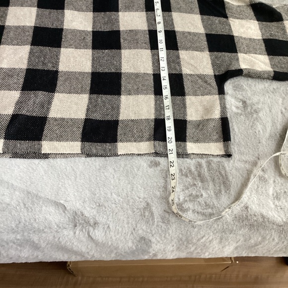 NWT Eileen Fisher oversize drop linen beige and black sweater size L - Picture 6 of 7